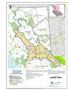 Prince George Fire Centre Prohibition Areas